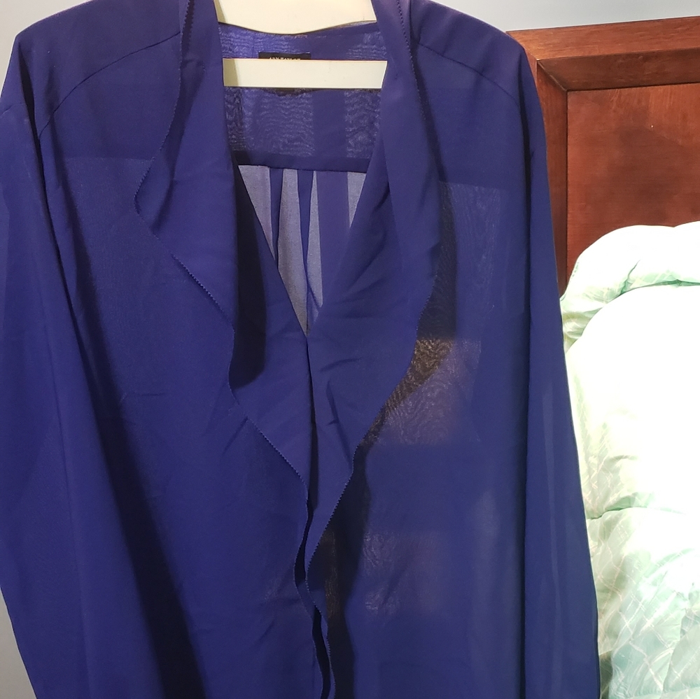 Shirt. Ann Taylor purple  Blouse.